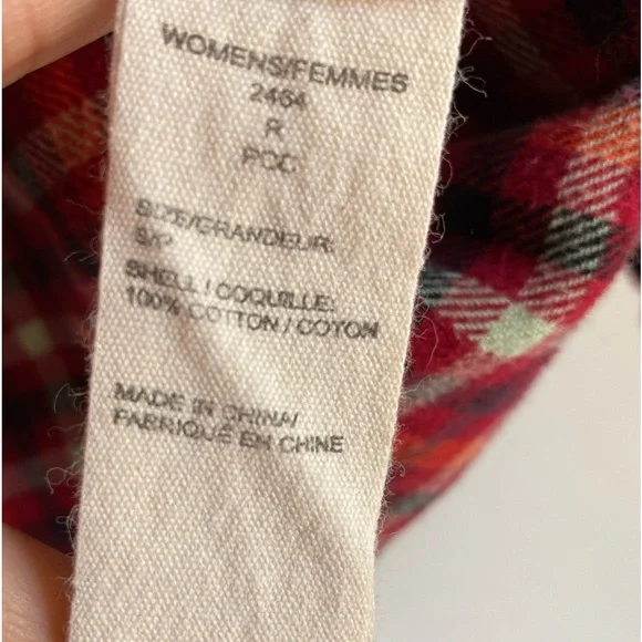 Woolrich Pemberton flannel Button Down Shirt Women’s Size Small Cotton Plaid - Picture 5 of 6